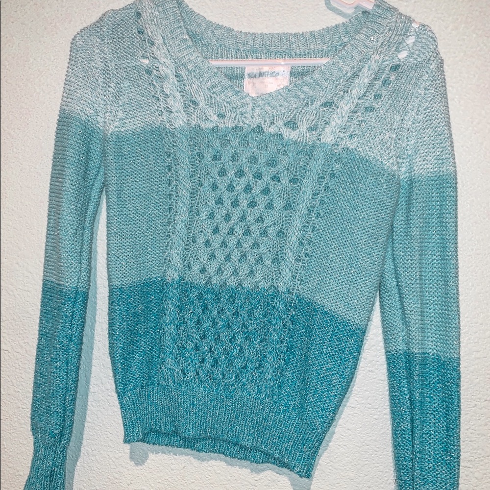 Girls blue justice sweater